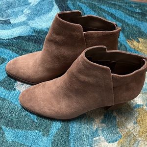 Lord and Taylor suede booties.